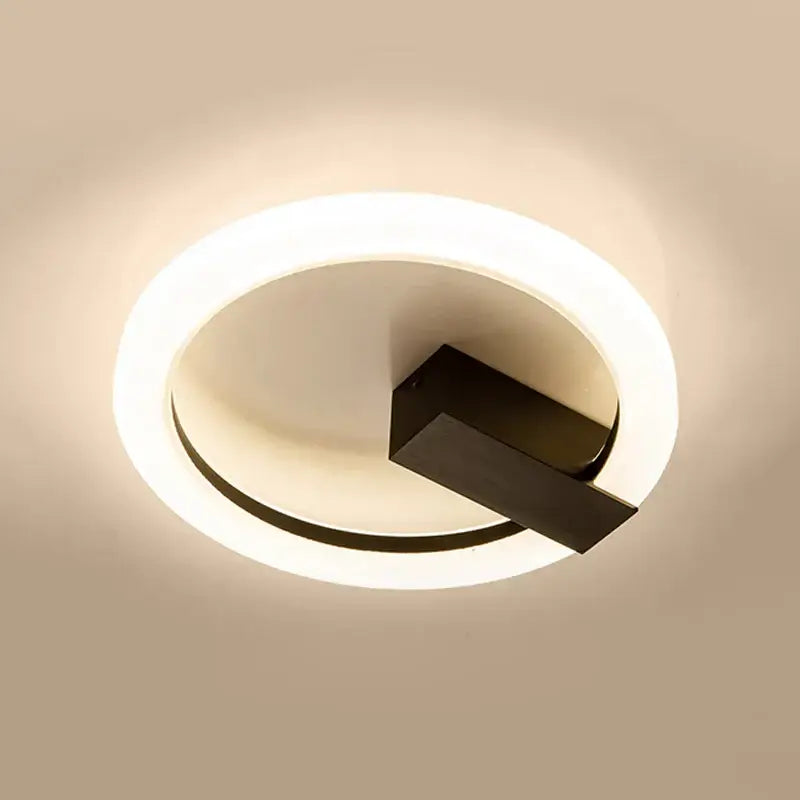 Modern gold geometric led ceiling light for bedroom living room