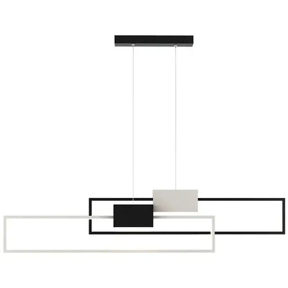 Modern gold geometric led pendant lights for dining room