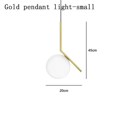Modern gold glass ball led chandelier light bedroom floor lamp
