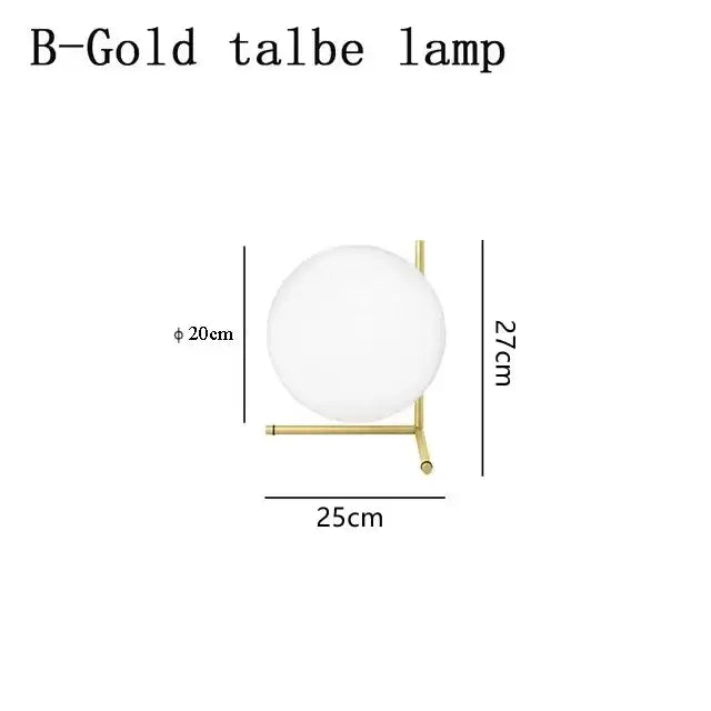 Modern gold glass ball led chandelier light living room floor lamp