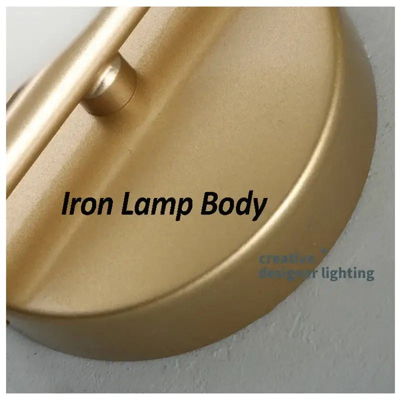 Modern gold glass ball led wall sconce for living room lighting