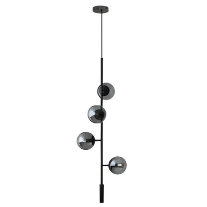 Modern gold glass ball pendant chandelier dining room art lighting
