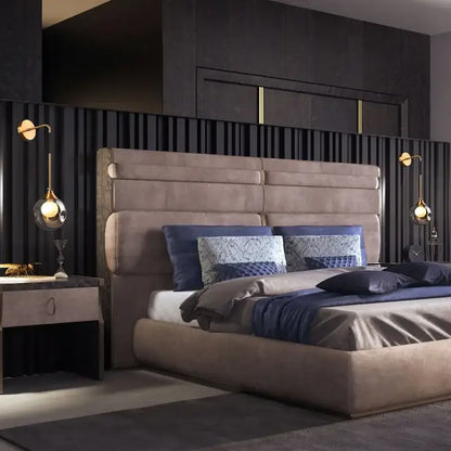 Modern gold glass ball wall sconce bedroom light fixture