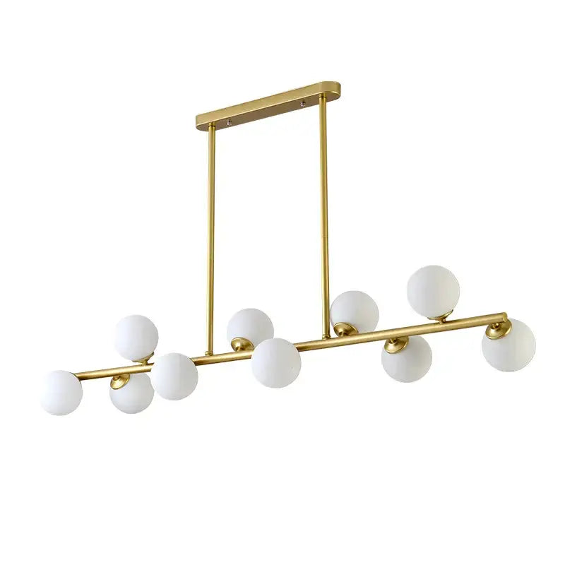 Modern gold glass balls chandelier for dining room