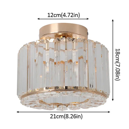 Modern gold glass led chandelier ceiling light for dining room