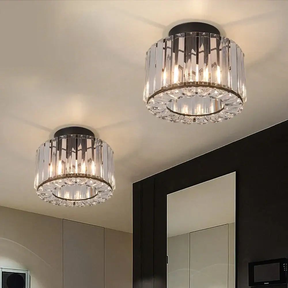 Modern gold glass led chandelier ceiling light for dining room