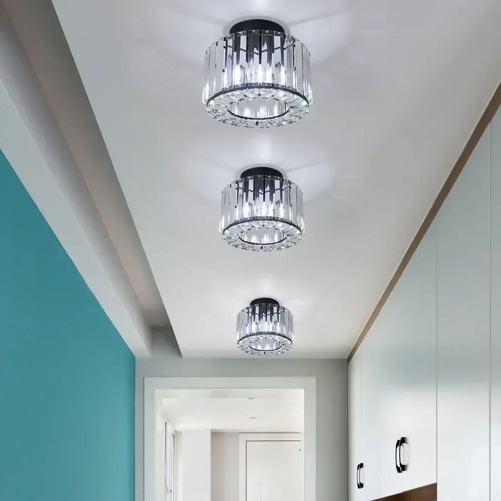 Modern gold glass led chandelier ceiling light for dining room