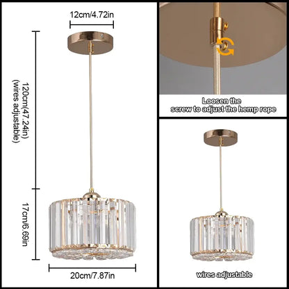 Modern gold glass led chandelier ceiling light for dining room