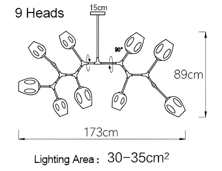 Modern gold glass pendant lights for dining room