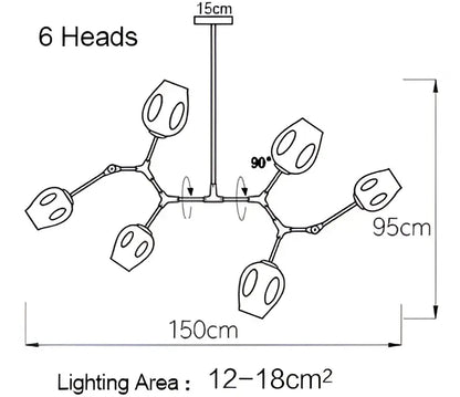 Modern gold glass pendant lights for dining room