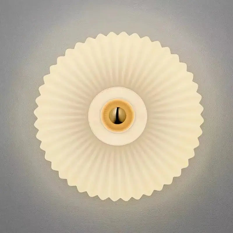 Modern gold glass ripple led wall lamps for bedroom decoration