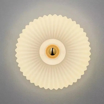 Modern gold glass ripple led wall lamps for bedroom decoration