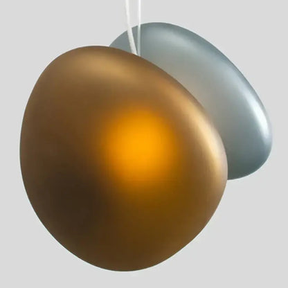 Modern gold & gray glass indoor pendant lights for dining room