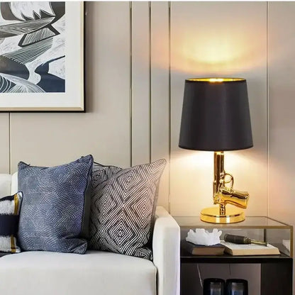 Modern gold gun floor lamp living room gun floor light