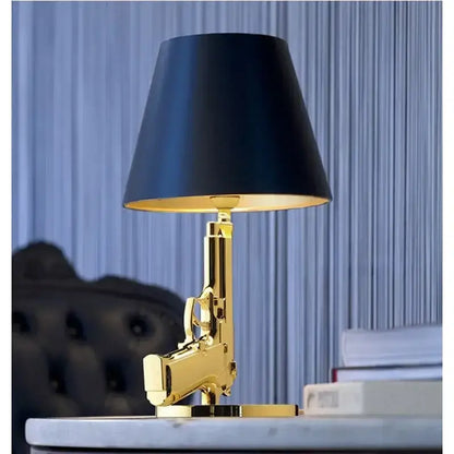 Modern gold gun floor lamp living room gun floor light