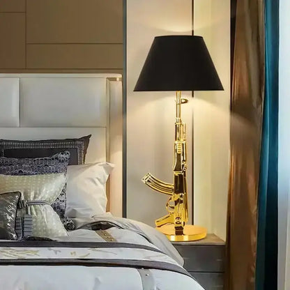 Modern gold gun floor lamp living room gun floor light
