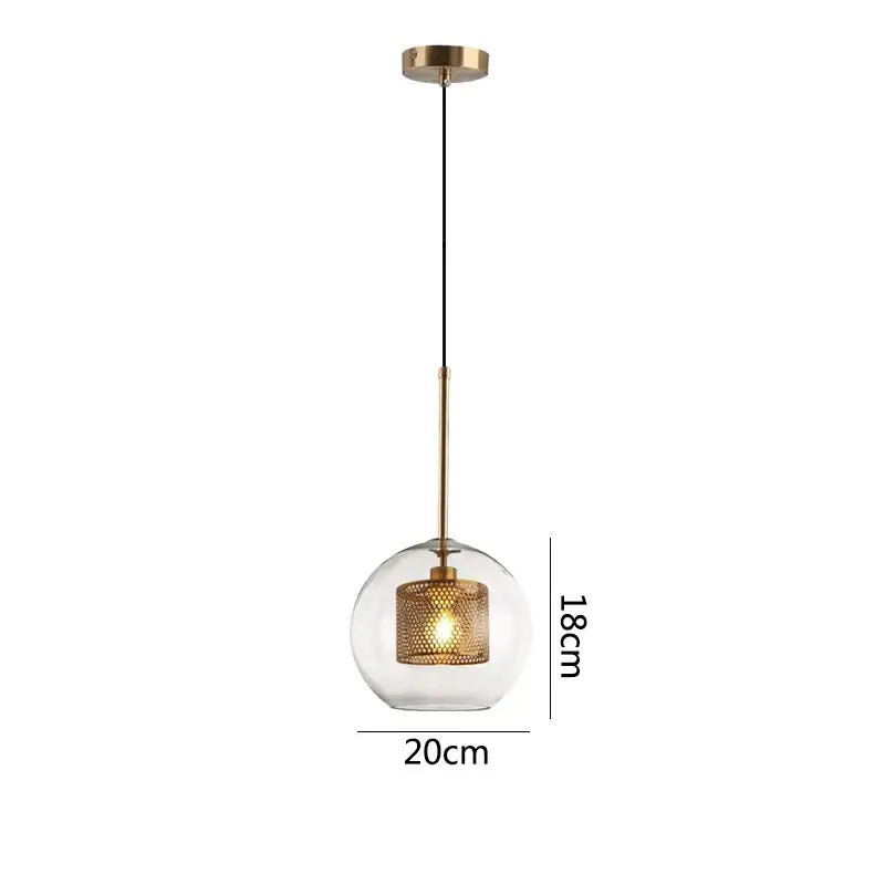 Modern gold honeycomb glass pendant lights dining room fixtures