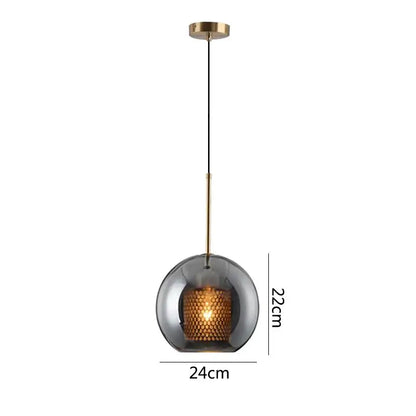Modern gold honeycomb glass pendant lights dining room fixtures