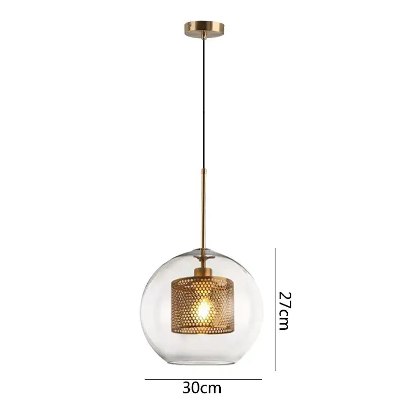 Modern gold honeycomb glass pendant lights dining room fixtures