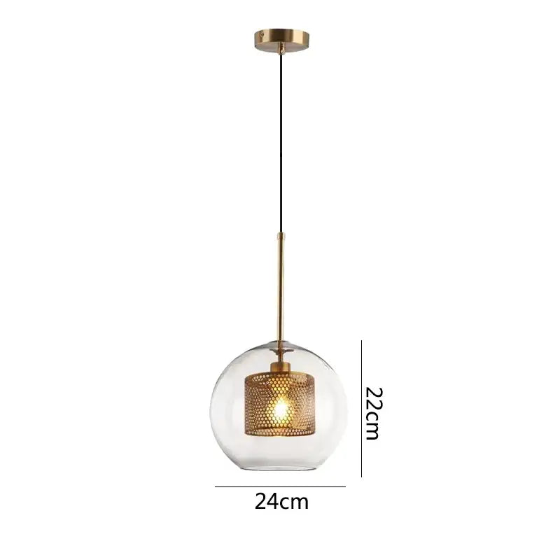 Modern gold honeycomb glass pendant lights dining room fixtures