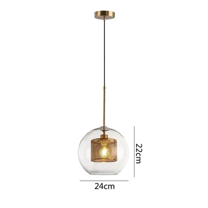 Modern gold honeycomb glass pendant lights dining room fixtures