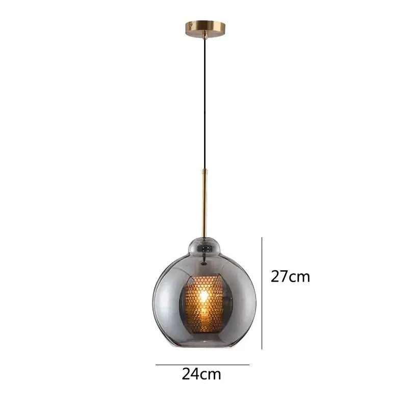 Modern gold honeycomb glass pendant lights dining room fixtures