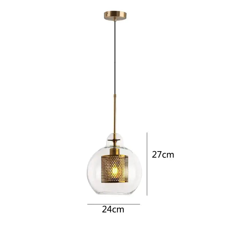 Modern gold honeycomb glass pendant lights dining room fixtures