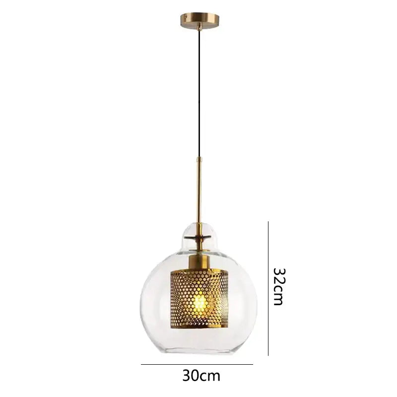Modern gold honeycomb glass pendant lights dining room fixtures