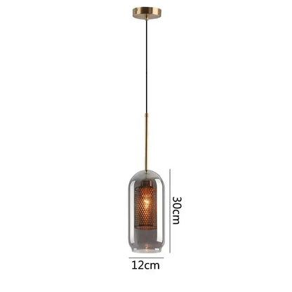 Modern gold honeycomb glass pendant lights dining room fixtures