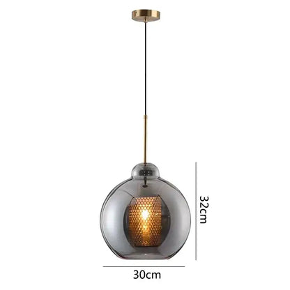 Modern gold honeycomb glass pendant lights dining room fixtures