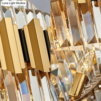 Modern gold icicle chandelier 16 light bulbs dining room pendant