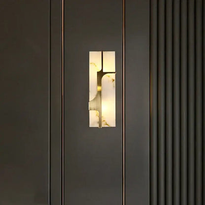 Modern gold imitation marble led wall lamp living room sconce