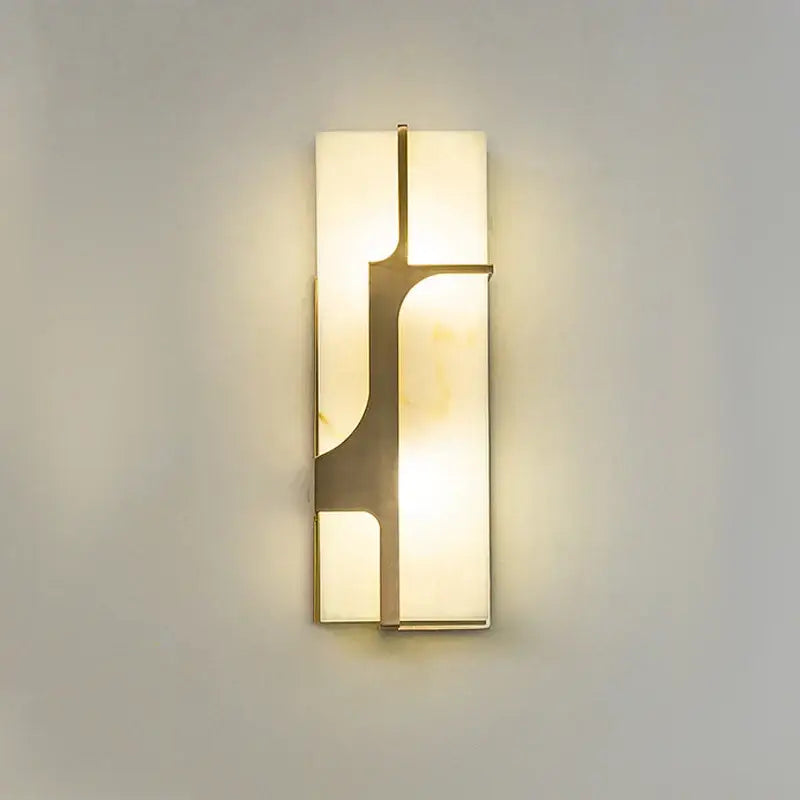 Modern gold imitation marble led wall lamp living room sconce