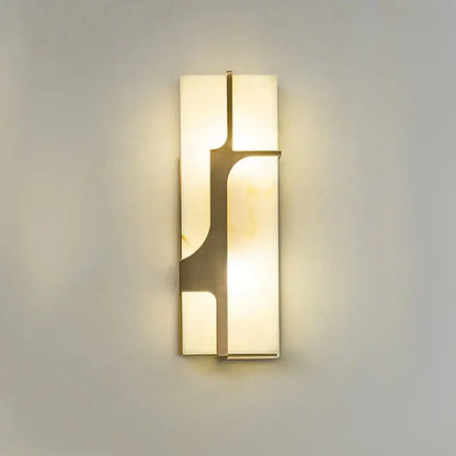Modern gold imitation marble led wall lamp living room sconce