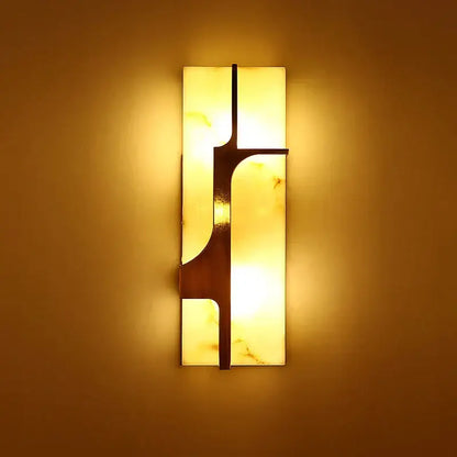 Modern gold imitation marble led wall lamp living room sconce