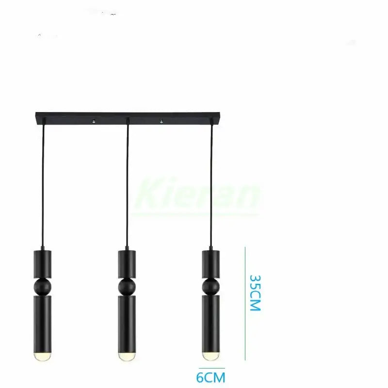 Modern gold iron art led pendant light living room