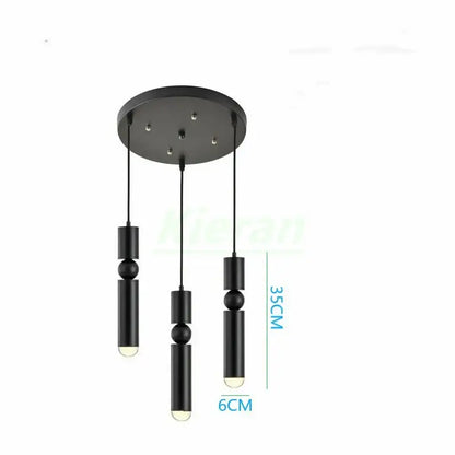 Modern gold iron art led pendant light living room