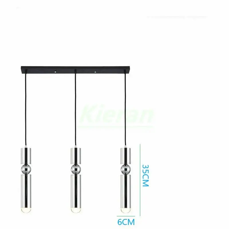 Modern gold iron art led pendant light living room