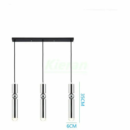 Modern gold iron art led pendant light living room