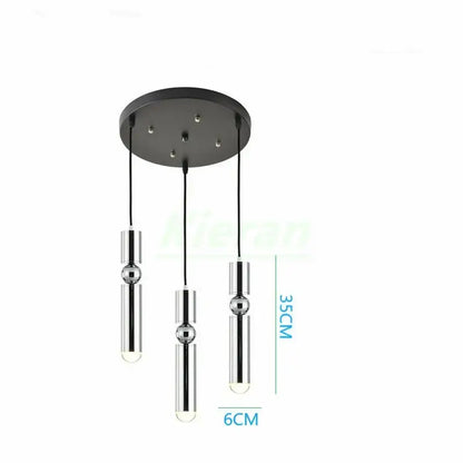 Modern gold iron art led pendant light living room