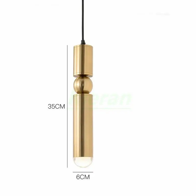 Modern gold iron art led pendant light living room