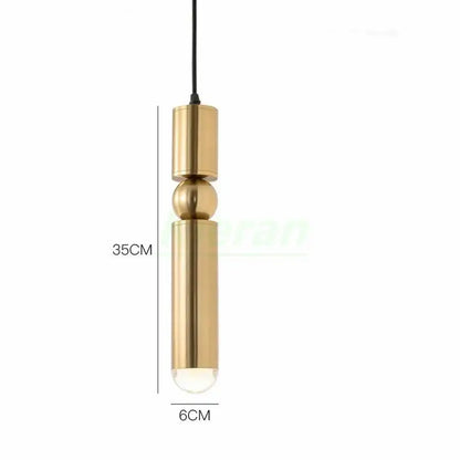 Modern gold iron art led pendant light living room