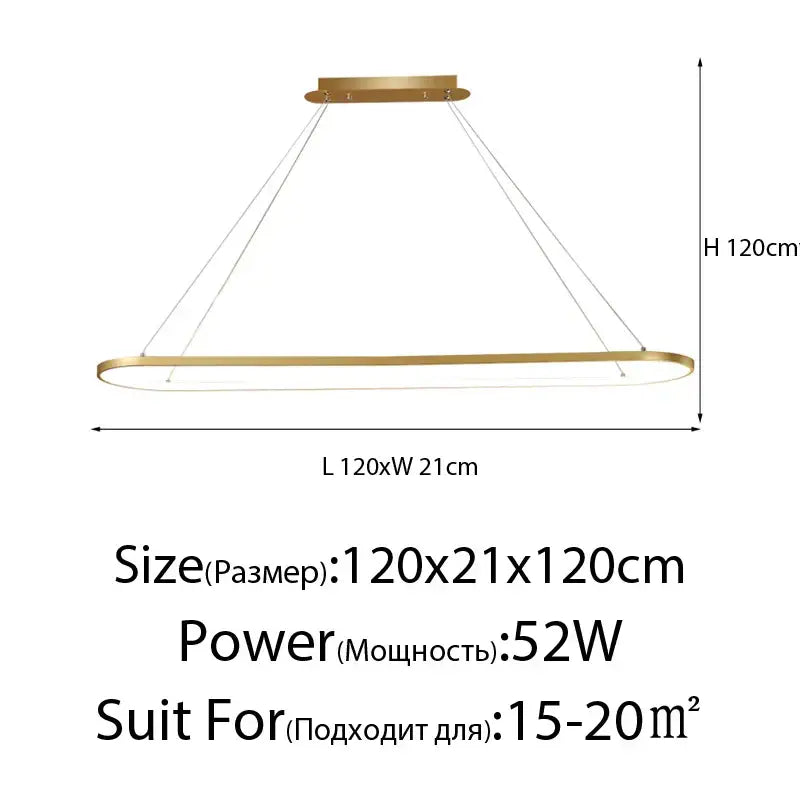 Modern gold iron dining chandelier ceiling lamp for kitchen