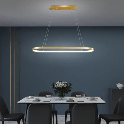 Modern gold iron dining chandelier ceiling lamp for kitchen