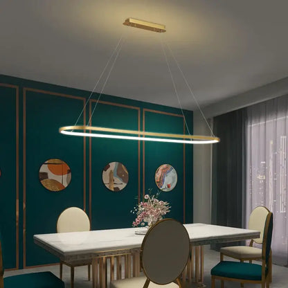 Modern gold iron dining chandelier ceiling lamp for kitchen