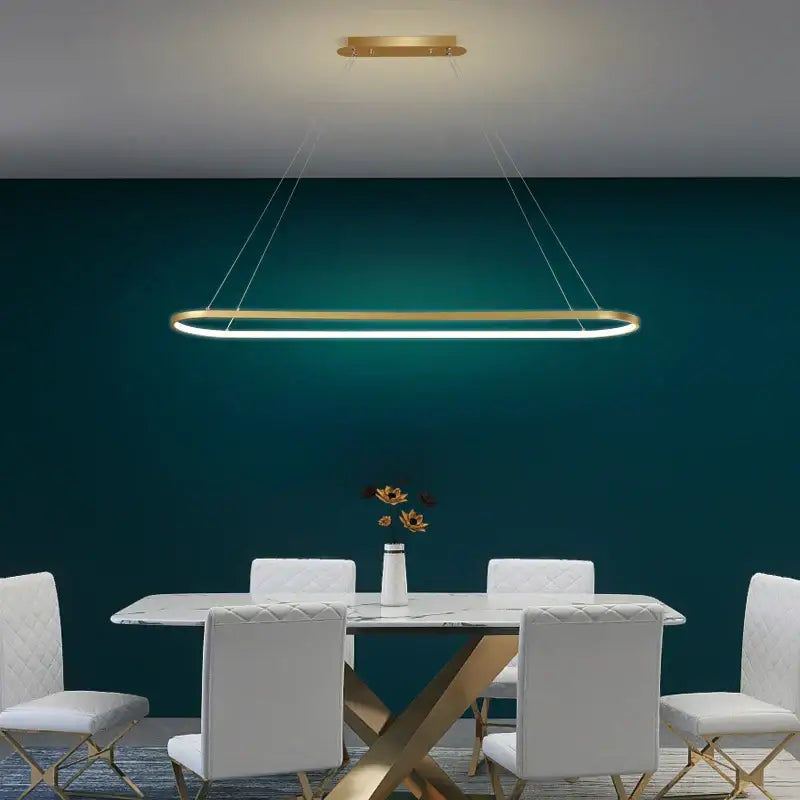 Modern gold iron dining chandelier ceiling lamp for kitchen
