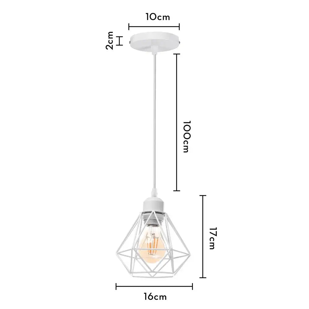 Modern gold iron frame pendant chandelier kitchen geometric light