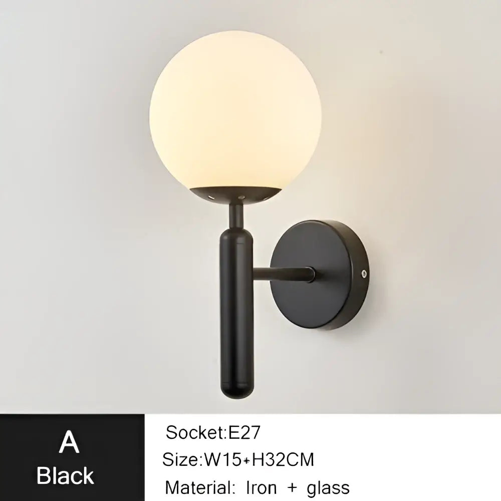 Modern gold iron led sconce lamp with textured glass for bedroom