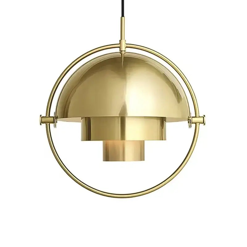 Modern gold layered danish pendant light living room