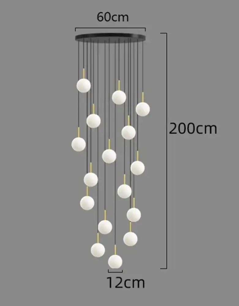 Modern gold led ceiling lamp chandelier for dining room